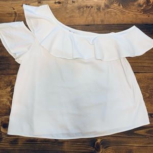Madewell One-shoulder Ruffle Top